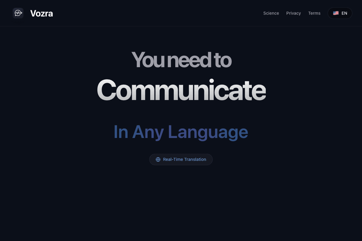 Vozra multilingual construction communication app